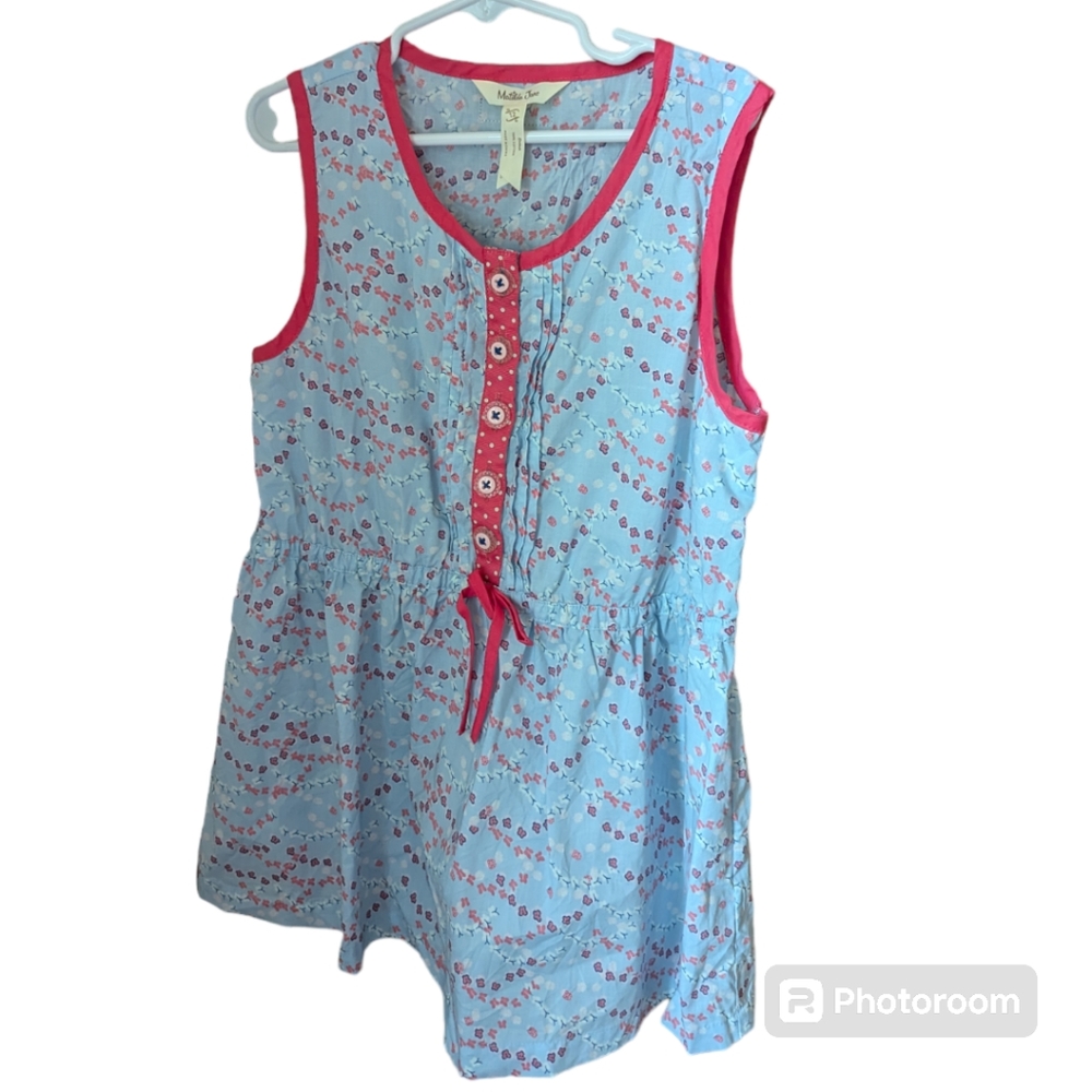 Matilda Jane Blue Floral Dress Size 12 EUC